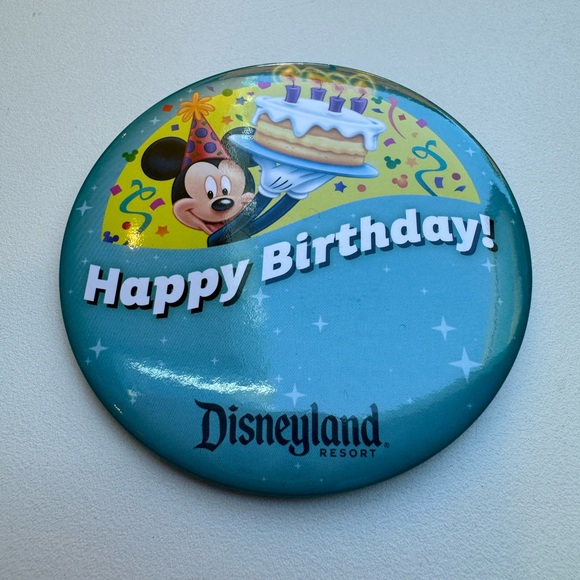 Disney Disneyland Resort “Happy Birthday” Button Pin - Picture 3 of 7